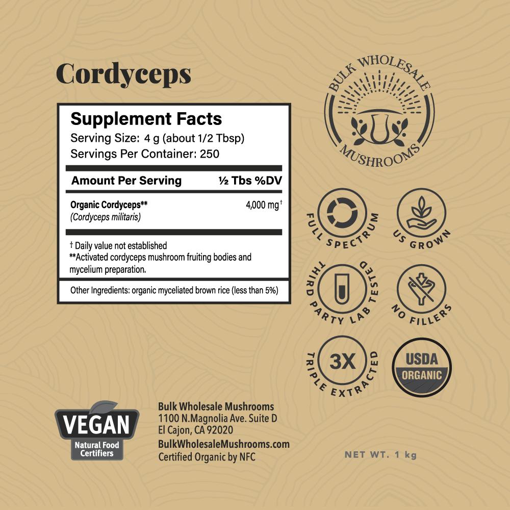 Organic Cordyceps Bulk Powder
