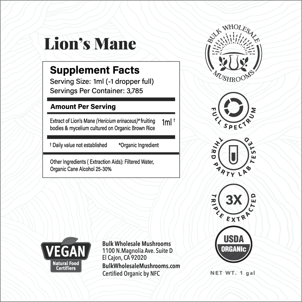 Lion's Mane Bulk Tincture