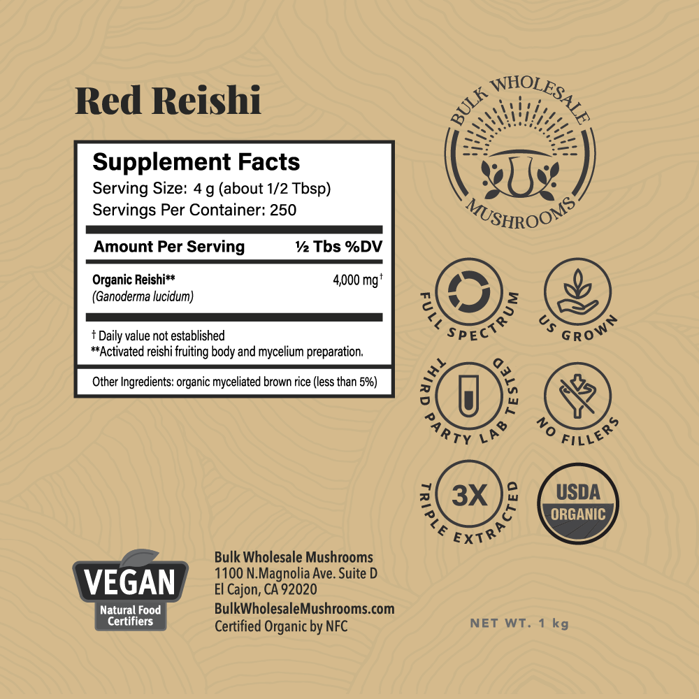 Organic Red Reishi Powder