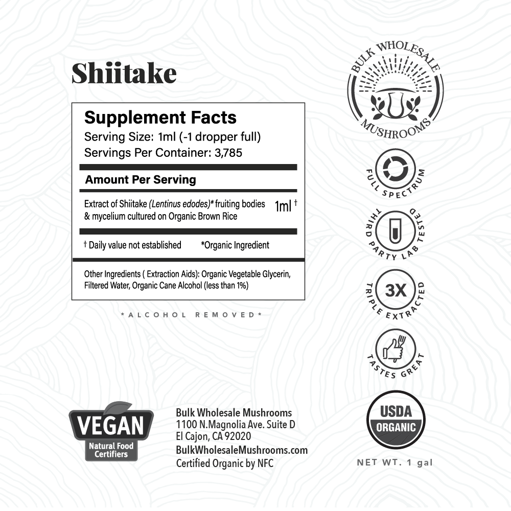 Shiitake Bulk Glycerites